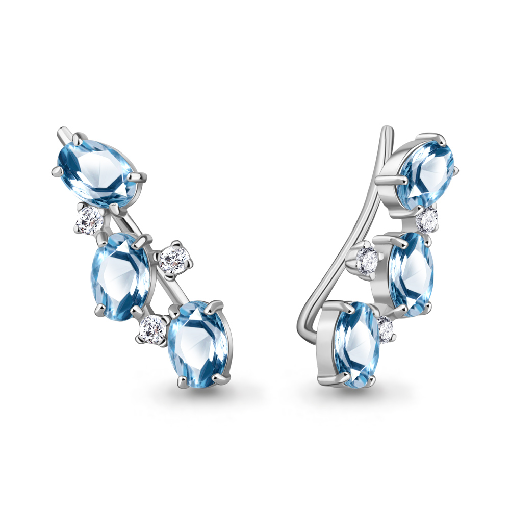 Серьги из серебра с топазом\фианитом Aquamarine Aquamarine 4769705А_925_р, 4769705А_925_р
Серьги из серебра с топазом\фианитом Aquamarine Aquamarine 4769705А_925_р, 4769705А_925_р