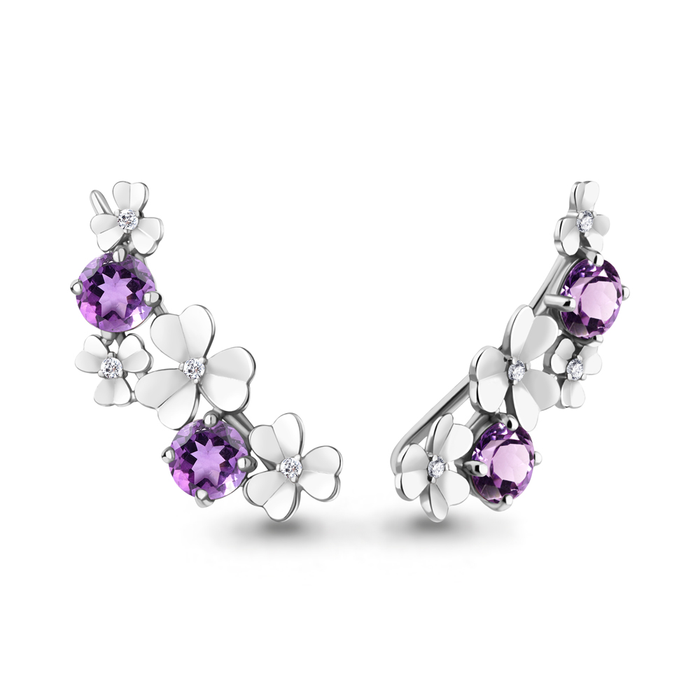Серьги из серебра с аметистом\фианитом Aquamarine Aquamarine 4767604А_925_р, 4767604А_925_р
Серьги из серебра с аметистом\фианитом Aquamarine Aquamarine 4767604А_925_р, 4767604А_925_р