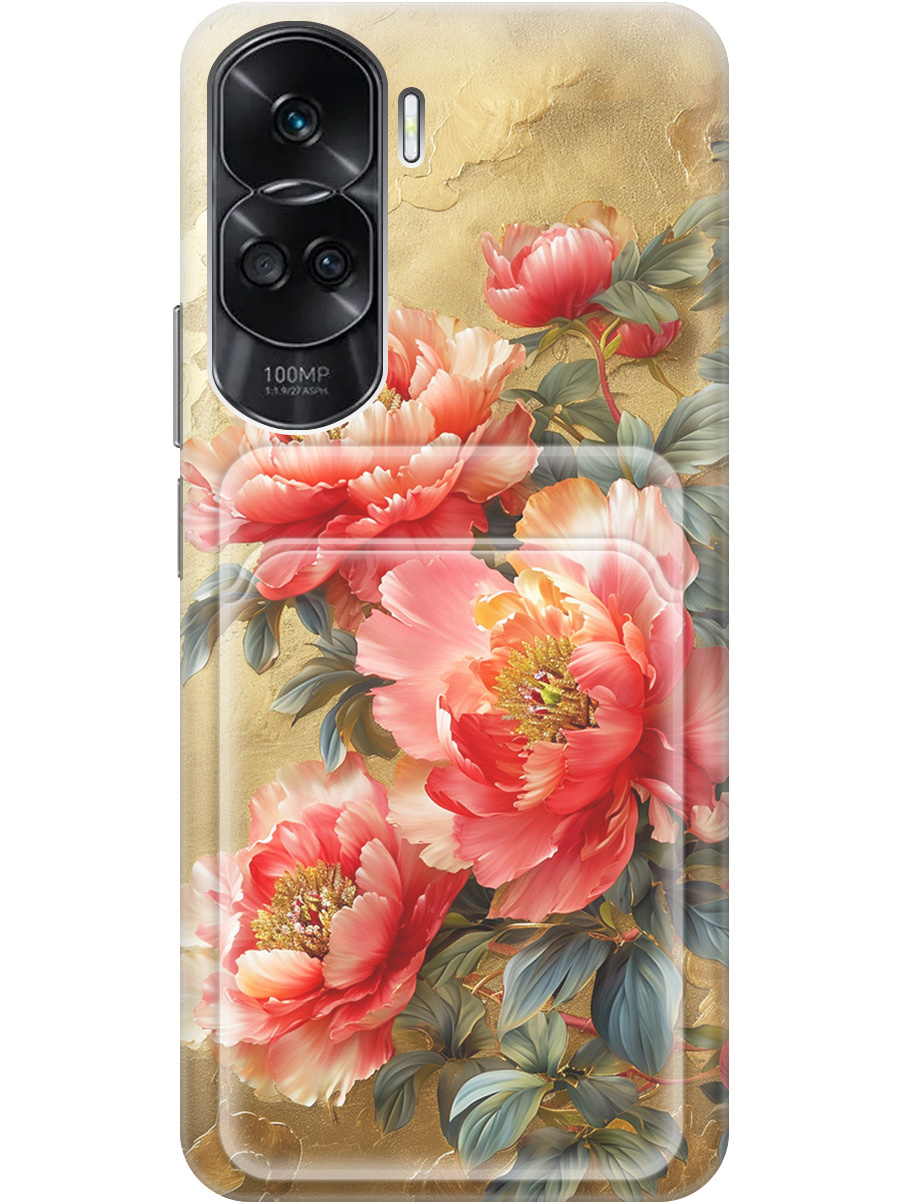 Силиконовый чехол на Honor 90 Lite с принтом "Винтажные пионы" с карманом для карты, Прозрачный;зеленый;золотистый;красный, 772622623
Силиконовый чехол на Honor 90 Lite с принтом "Винтажные пионы" с карманом для карты, Прозрачный;зеленый;золотистый;красный, 772622623
