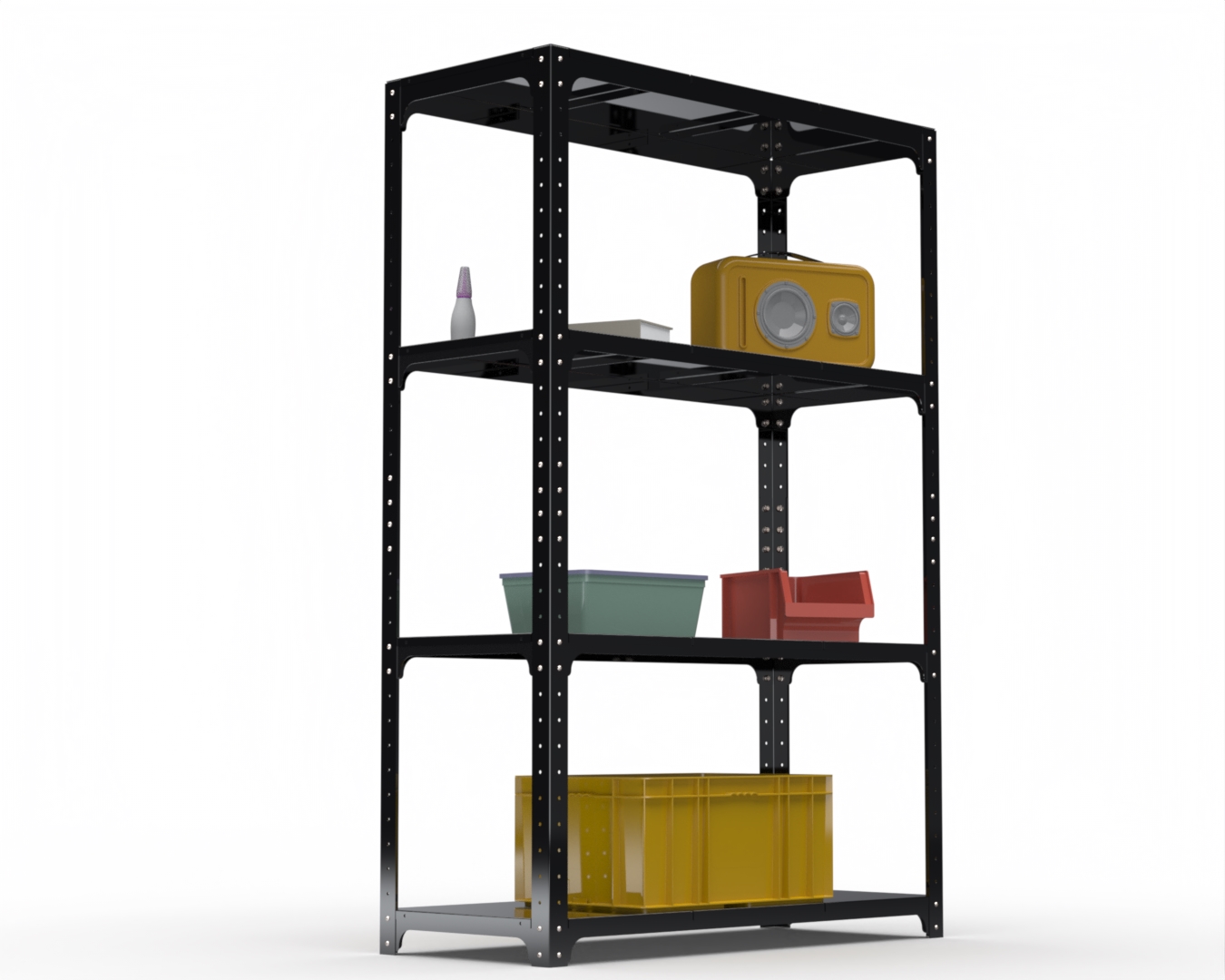 Стеллаж Metalex Kit Comfort 1800х1600х600 4 полки, чёрный, Черный, Kit Comfort
Стеллаж Metalex Kit Comfort 1800х1600х600 4 полки, чёрный, Черный, Kit Comfort