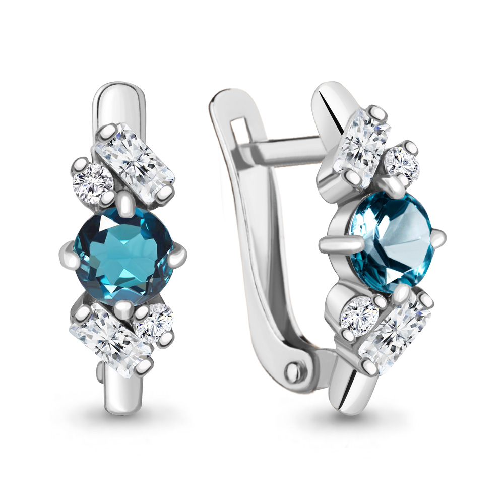 Серьги из серебра с топазом\фианитом Aquamarine Aquamarine 4762508А_925_р, 4762508А_925_р
Серьги из серебра с топазом\фианитом Aquamarine Aquamarine 4762508А_925_р, 4762508А_925_р