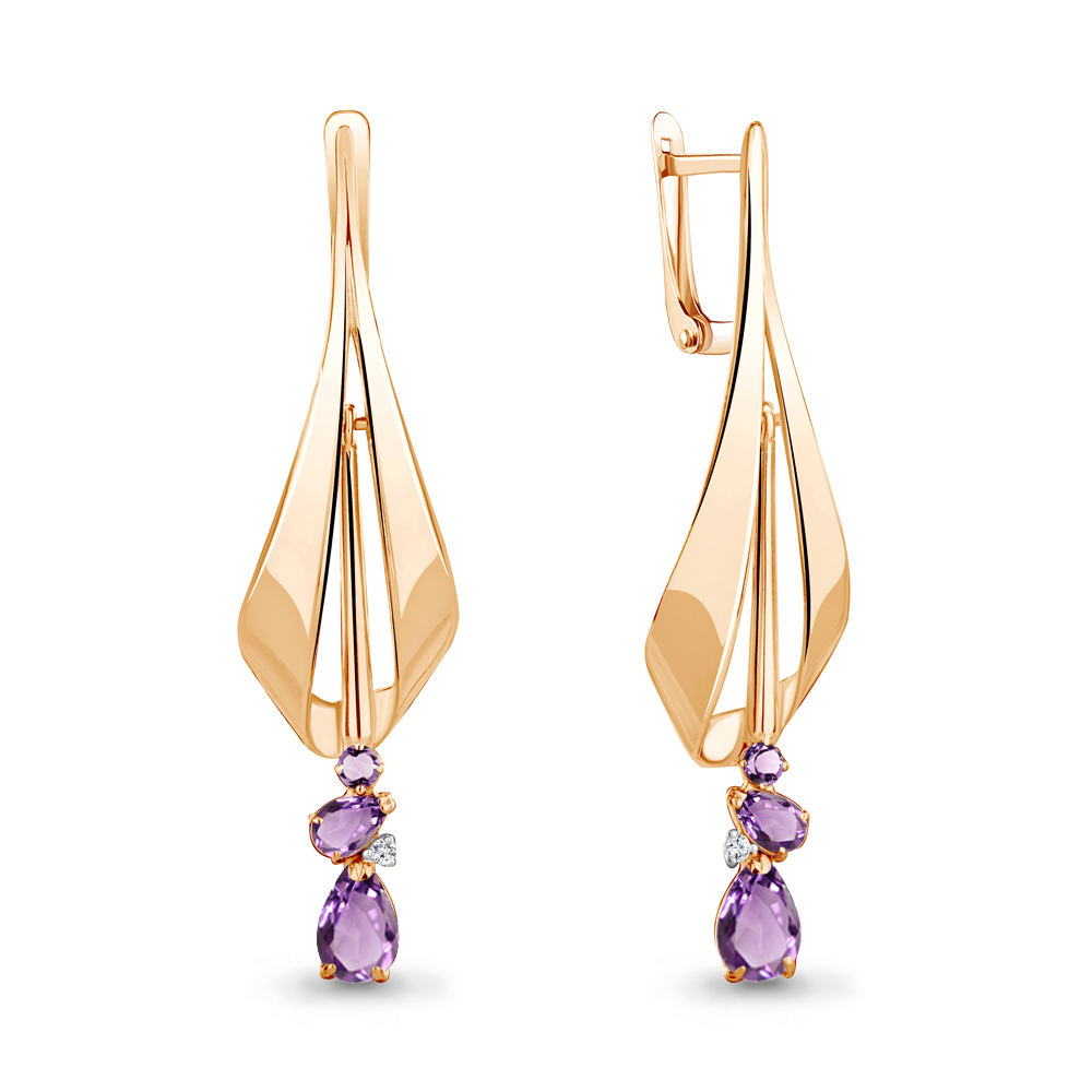 Серьги из серебра с аметистом\фианитом Aquamarine Aquamarine 4761604А_925_з, 4761604А_925_з
Серьги из серебра с аметистом\фианитом Aquamarine Aquamarine 4761604А_925_з, 4761604А_925_з
