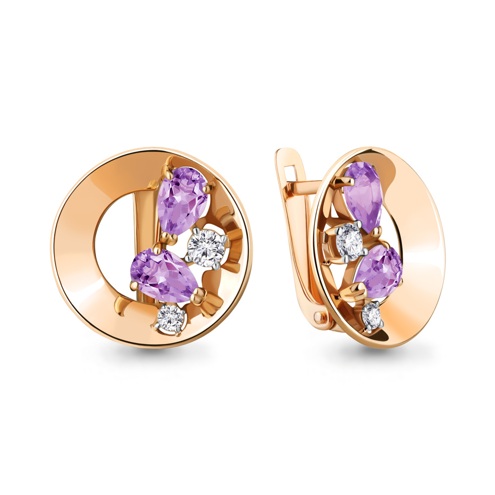 Серьги из серебра с аметистом\фианитом Aquamarine Aquamarine 4761304А_925_з, 4761304А_925_з
Серьги из серебра с аметистом\фианитом Aquamarine Aquamarine 4761304А_925_з, 4761304А_925_з