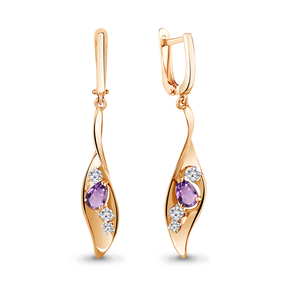 Серьги из серебра с аметистом\фианитом Aquamarine Aquamarine 4760704А_925_з, 4760704А_925_з
Серьги из серебра с аметистом\фианитом Aquamarine Aquamarine 4760704А_925_з, 4760704А_925_з