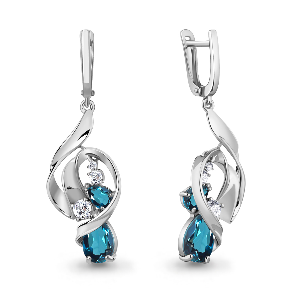 Серьги из серебра с топазом\фианитом Aquamarine Aquamarine 4760508А_925_р, 4760508А_925_р
Серьги из серебра с топазом\фианитом Aquamarine Aquamarine 4760508А_925_р, 4760508А_925_р