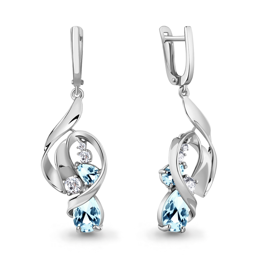 Серьги из серебра с топазом Aquamarine Aquamarine 4760502А_925_р, 4760502А_925_р
Серьги из серебра с топазом Aquamarine Aquamarine 4760502А_925_р, 4760502А_925_р