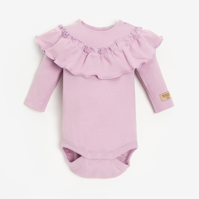 Боди для девочки MINAKU, цвет сиреневый, рост 68-74 см, Фиолетовый, MINAKU: Basic Line BABY
Боди для девочки MINAKU, цвет сиреневый, рост 68-74 см, Фиолетовый, MINAKU: Basic Line BABY