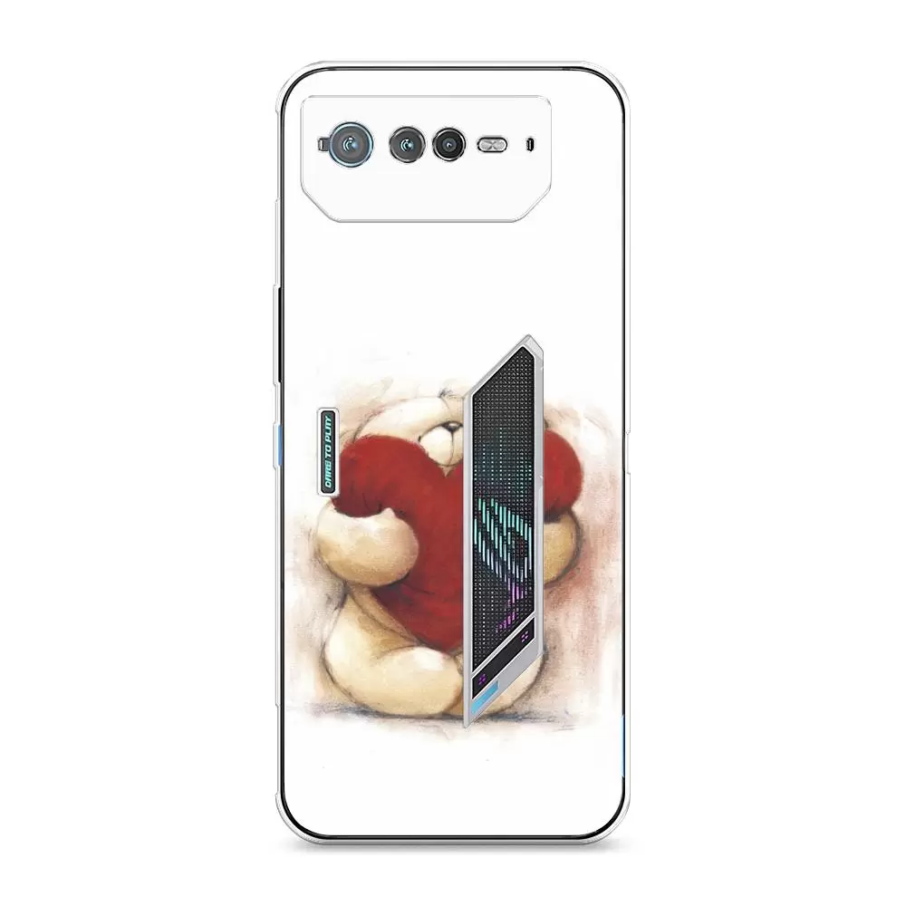 Силиконовый чехол Awog "Мишка с сердцем 1" для Asus ROG Phone 6, Белый;прозрачный, 44650-6
Силиконовый чехол Awog "Мишка с сердцем 1" для Asus ROG Phone 6, Белый;прозрачный, 44650-6