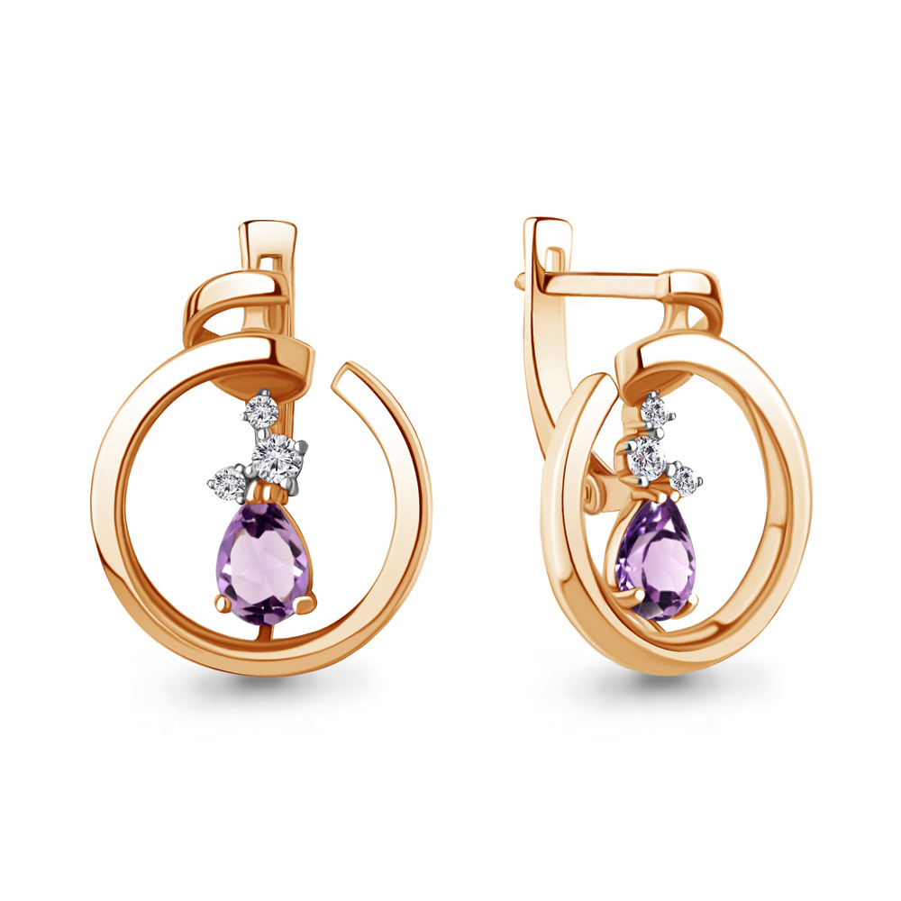 Серьги из серебра с аметистом\фианитом Aquamarine Aquamarine 4758504А_925_з, 4758504А_925_з
Серьги из серебра с аметистом\фианитом Aquamarine Aquamarine 4758504А_925_з, 4758504А_925_з