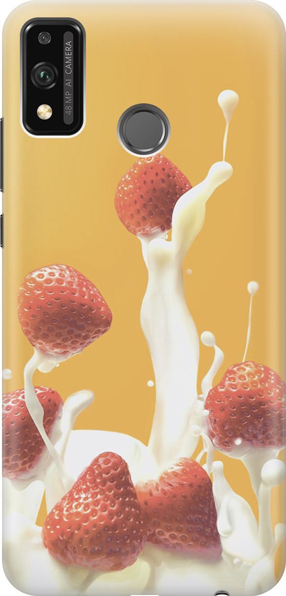 Силиконовый чехол на Honor 9X Lite с принтом "Клубника и сливки", Белый;желтый, 6431 
Силиконовый чехол на Honor 9X Lite с принтом "Клубника и сливки", Белый;желтый, 6431