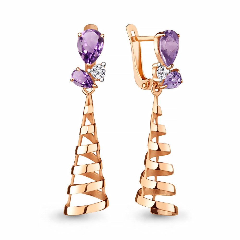 Серьги из серебра с аметистом\фианитом Aquamarine Aquamarine 4746604А_925_з, 4746604А_925_з
Серьги из серебра с аметистом\фианитом Aquamarine Aquamarine 4746604А_925_з, 4746604А_925_з