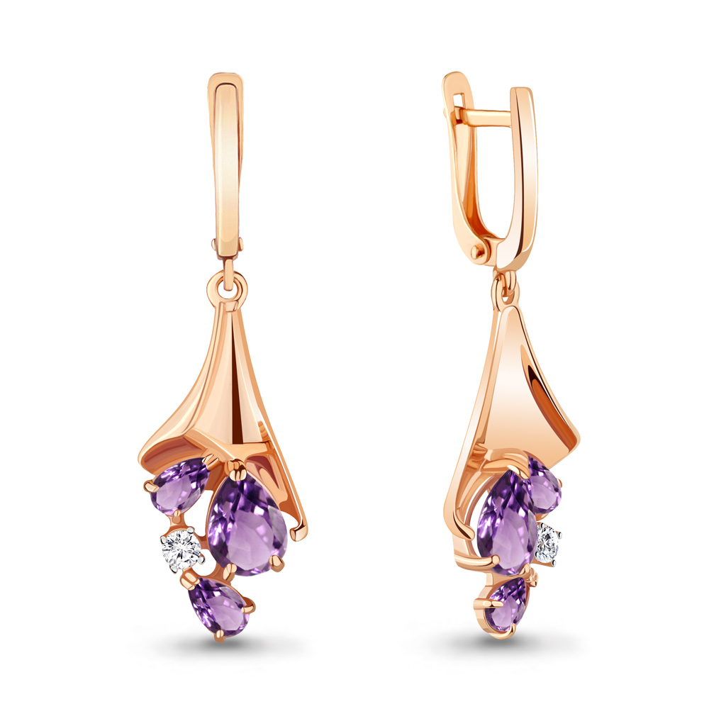 Серьги из серебра с аметистом\фианитом Aquamarine Aquamarine 4746304А_925_з, 4746304А_925_з
Серьги из серебра с аметистом\фианитом Aquamarine Aquamarine 4746304А_925_з, 4746304А_925_з