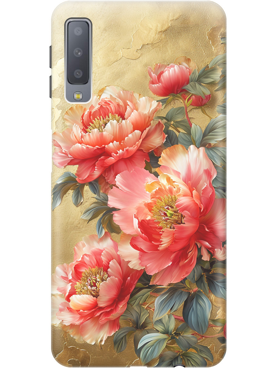 Силиконовый чехол на Samsung Galaxy A7 (2018) с принтом "Винтажные пионы", Прозрачный;зеленый;золотистый;красный, 719709123
Силиконовый чехол на Samsung Galaxy A7 (2018) с принтом "Винтажные пионы", Прозрачный;зеленый;золотистый;красный, 719709123