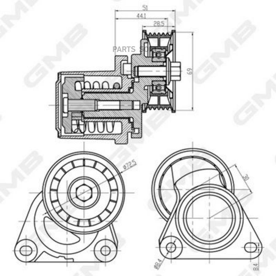 Натяжитель приводного ремня ford fiesta/focus/maverick/mondeo/transit/mazda 3/5/mpv 1,8-2,
Натяжитель приводного ремня ford fiesta/focus/maverick/mondeo/transit/mazda 3/5/mpv 1,8-2,