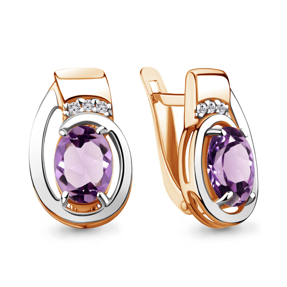 Серьги из серебра с аметистом\фианитом Aquamarine Aquamarine 4741904А_925_з, 4741904А_925_з
Серьги из серебра с аметистом\фианитом Aquamarine Aquamarine 4741904А_925_з, 4741904А_925_з