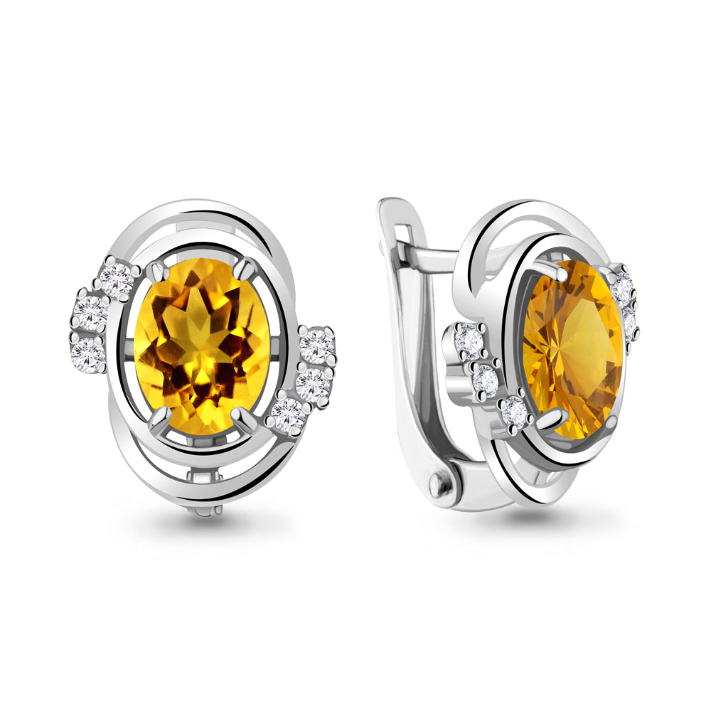 Серьги из серебра с цитрином\фианитом Aquamarine Aquamarine 4741206А_925_р, 4741206А_925_р
Серьги из серебра с цитрином\фианитом Aquamarine Aquamarine 4741206А_925_р, 4741206А_925_р