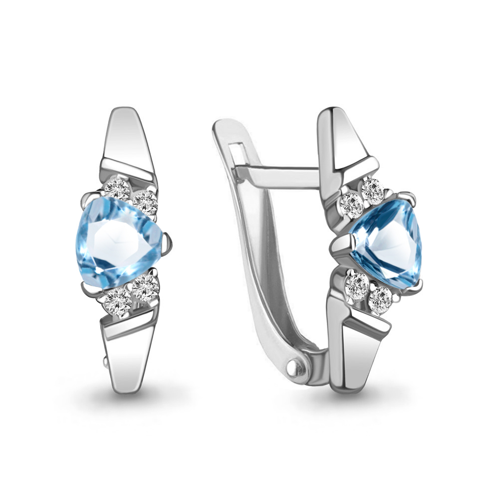 Серьги из серебра с топазом\фианитом Aquamarine Aquamarine 4737805А_925_р, 4737805А_925_р
Серьги из серебра с топазом\фианитом Aquamarine Aquamarine 4737805А_925_р, 4737805А_925_р