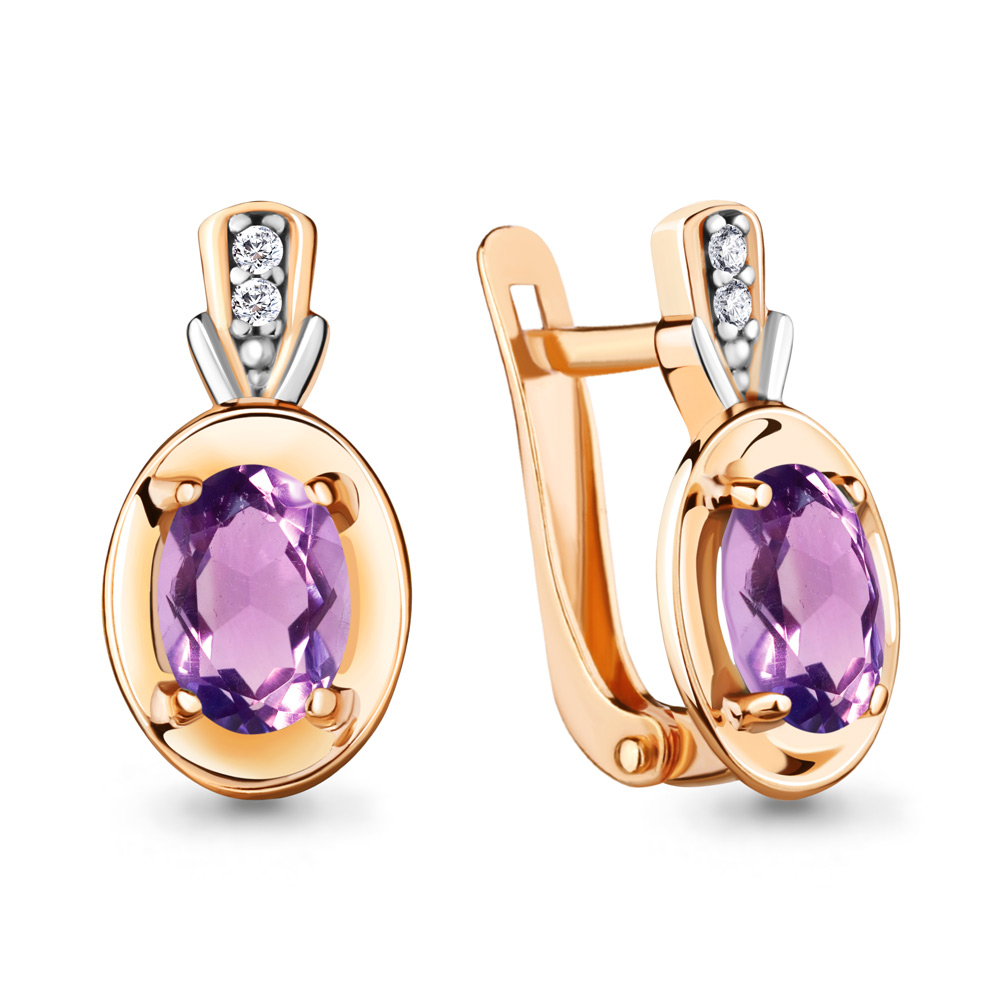 Серьги из серебра с аметистом\фианитом Aquamarine Aquamarine 4735204А_925_з, 4735204А_925_з
Серьги из серебра с аметистом\фианитом Aquamarine Aquamarine 4735204А_925_з, 4735204А_925_з