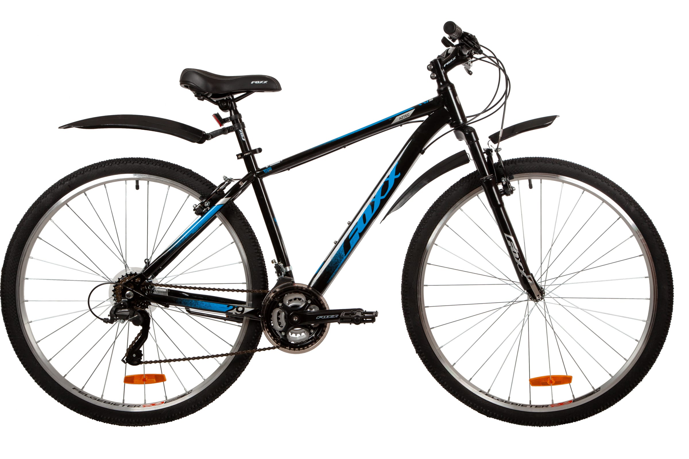 фото Велосипед foxx aztec 29 р.18 2022 (черный/синий) nobrand