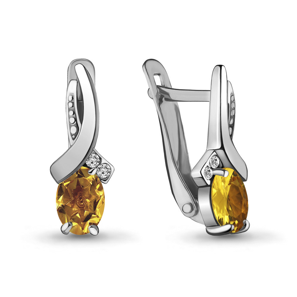 Серьги из серебра с цитрином\фианитом Aquamarine Aquamarine 4723506А_925_р, 4723506А_925_р
Серьги из серебра с цитрином\фианитом Aquamarine Aquamarine 4723506А_925_р, 4723506А_925_р