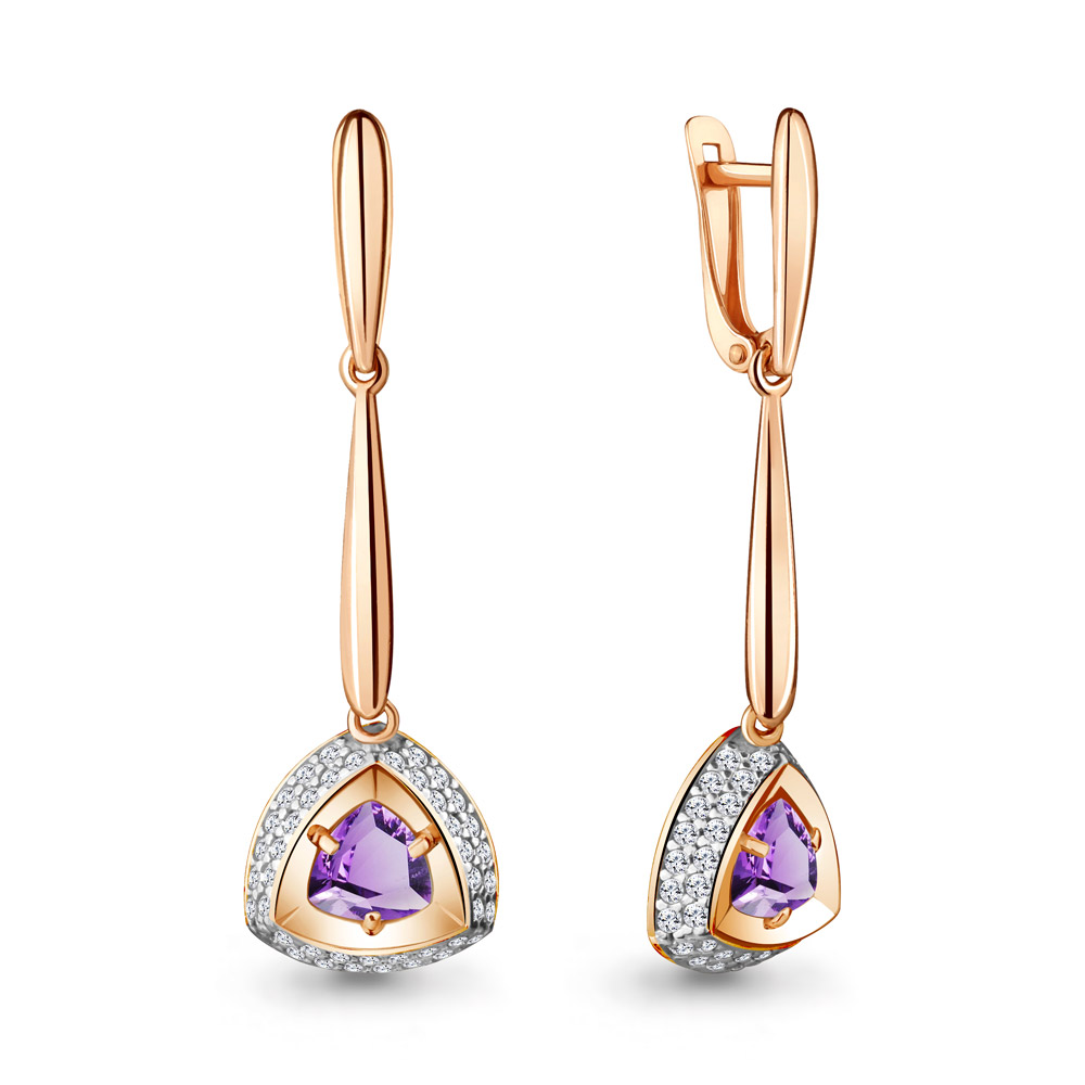 Серьги из серебра с аметистом\фианитом Aquamarine Aquamarine 4720404А_925_з, 4720404А_925_з
Серьги из серебра с аметистом\фианитом Aquamarine Aquamarine 4720404А_925_з, 4720404А_925_з
