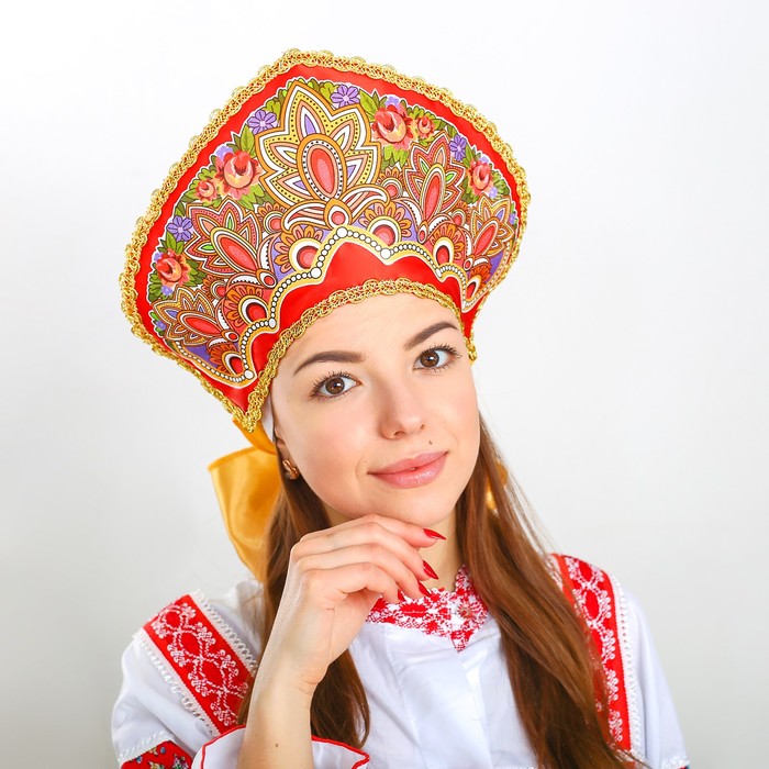 Кокошник женский Страна Карнавалия Павлово-Посадский узор красный, р. 34, Павлово-Посадский узор
Кокошник женский Страна Карнавалия Павлово-Посадский узор красный, р. 34, Павлово-Посадский узор