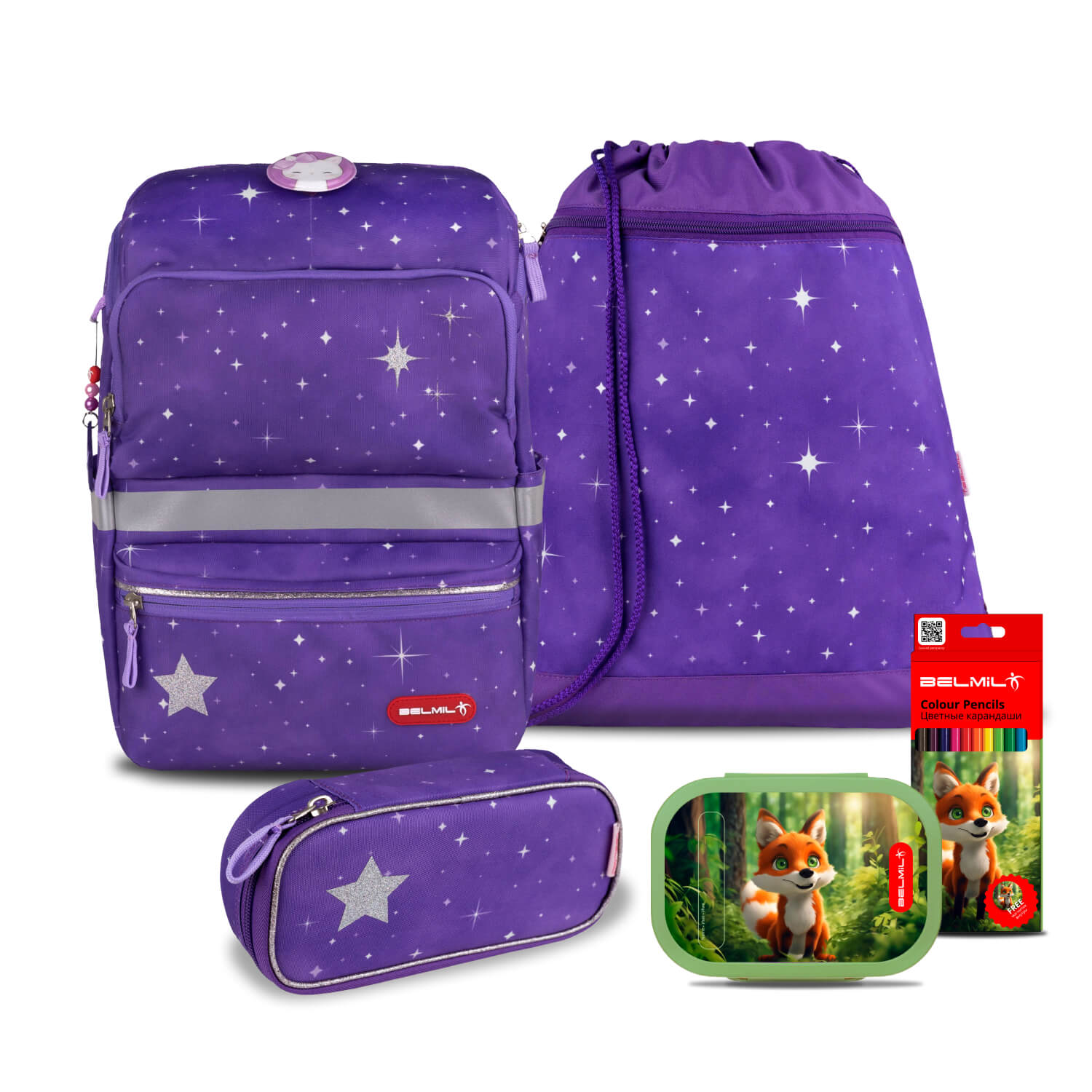 Школьный ранец Belmil ZIPPY Purple Sky с наполнением серия 405-79-A25-SET, Фиолетовый, ZIPPY "Purple Sky" с наполнением
Школьный ранец Belmil ZIPPY Purple Sky с наполнением серия 405-79-A25-SET, Фиолетовый, ZIPPY "Purple Sky" с наполнением