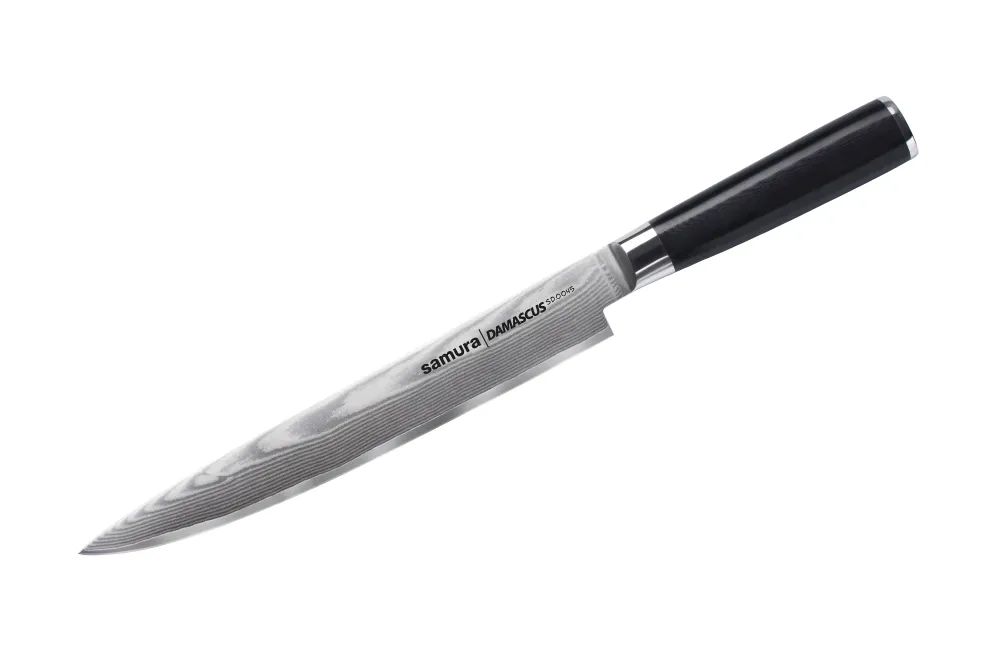 Нож кухонный Для Нарезки. Samura DAMASCUS (Самура Дамаскус). SD-0045. 200 мм. Сталь V-Gold
Нож кухонный Для Нарезки. Samura DAMASCUS (Самура Дамаскус). SD-0045. 200 мм. Сталь V-Gold