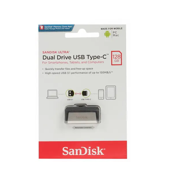 Флешка SanDisk 128Gb Ultra Dual (SDDDC2-128G-G46) 128 ГБ Silver, 128Gb Ultra Dual (SDDDC2-128G-G46)
Флешка SanDisk 128Gb Ultra Dual (SDDDC2-128G-G46) 128 ГБ Silver, 128Gb Ultra Dual (SDDDC2-128G-G46)