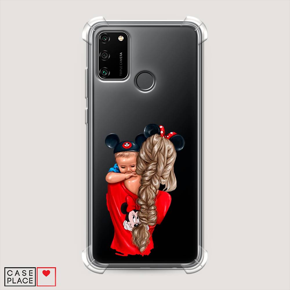 Чехол Awog на Honor 9A "Baby mouse", Красный;черный;коричневый, 612351-1