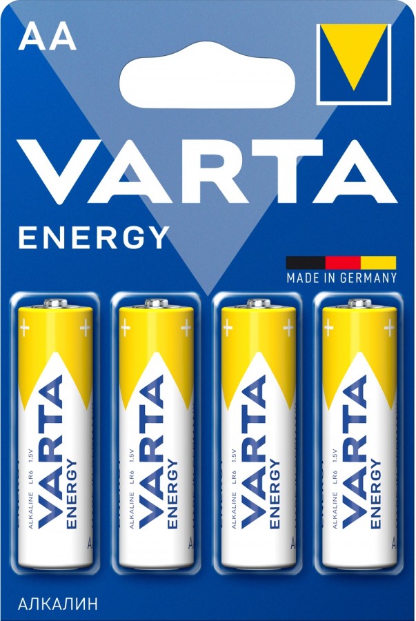 Батарейки Varta 4106.213.414 Energy LR6/316 BL4, комплект 8 батареек (2 упак. х 4шт.), 388479
Батарейки Varta 4106.213.414 Energy LR6/316 BL4, комплект 8 батареек (2 упак. х 4шт.), 388479