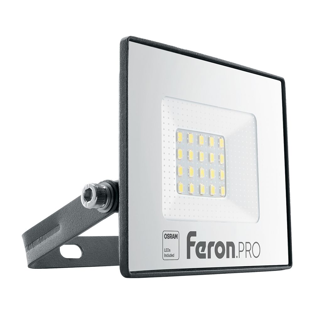 Прожектор светодиодный Feron 20W 6400K IP65 черный LL-1000 Feron PRO (в упаковке 2 шт.), 41538
Прожектор светодиодный Feron 20W 6400K IP65 черный LL-1000 Feron PRO (в упаковке 2 шт.), 41538
