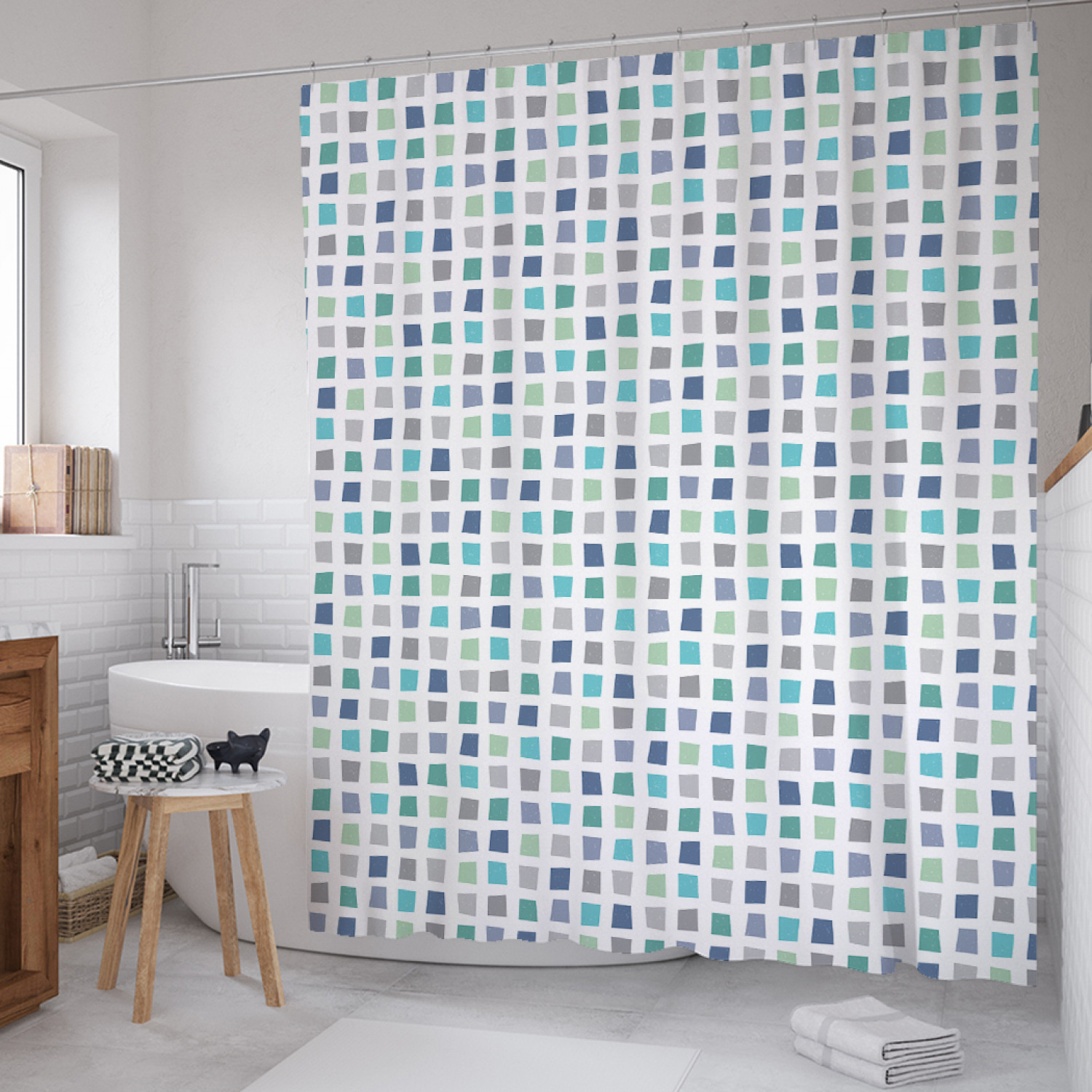 Штора для ванной JoyArty "Неровные квадраты" из сатена, 180х200 см с крючками, Голубой, Неровные квадраты
Штора для ванной JoyArty "Неровные квадраты" из сатена, 180х200 см с крючками, Голубой, Неровные квадраты