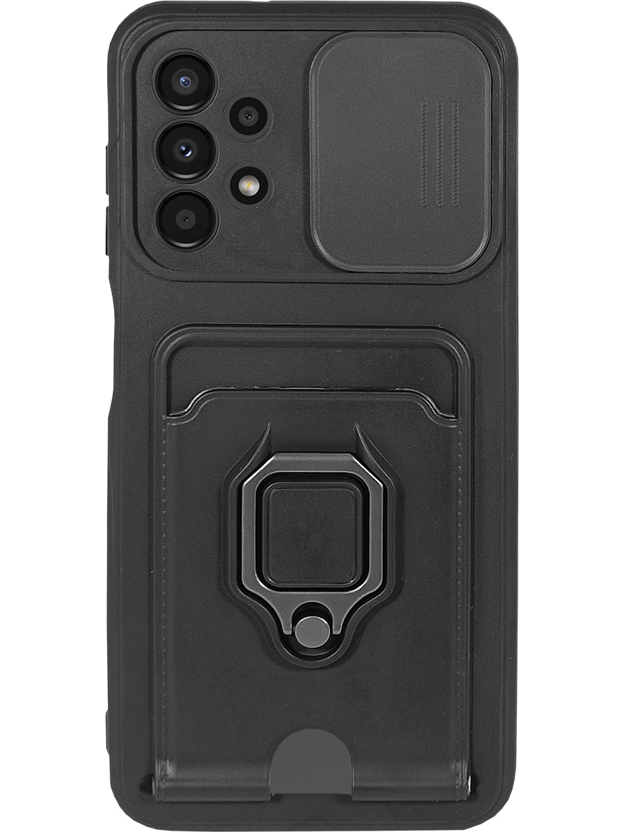 Противоударный чехол на Samsung Galaxy A13 4G с защитой камеры и карманом черный, 740132713
Противоударный чехол на Samsung Galaxy A13 4G с защитой камеры и карманом черный, 740132713