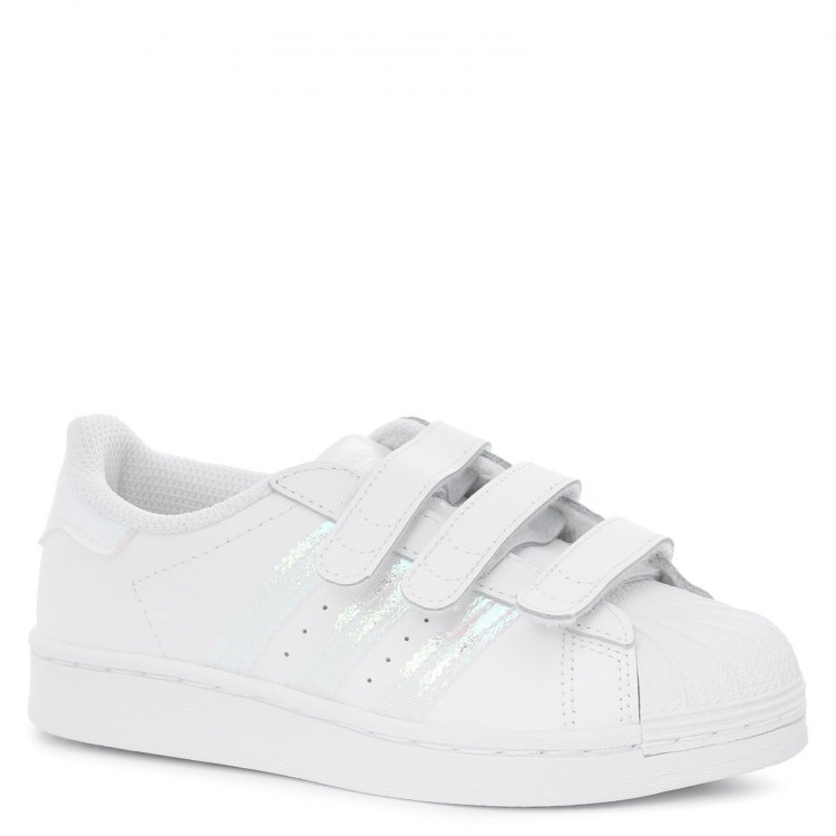 фото Кеды adidas superstar для девочек, белый 33,5 eu