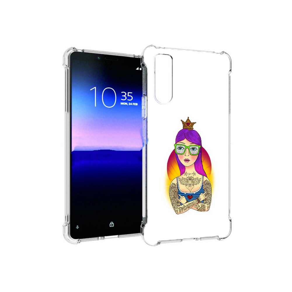 Чехол MyPads Tocco для Sony Xperia 10 II девушка в татуировках с короной, Прозрачный, Tocco
Чехол MyPads Tocco для Sony Xperia 10 II девушка в татуировках с короной, Прозрачный, Tocco