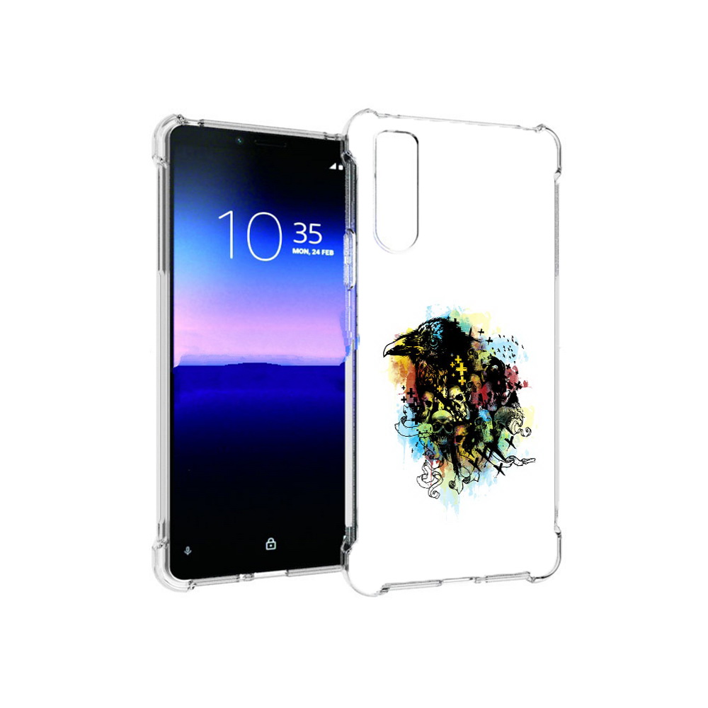 Чехол MyPads Tocco для Sony Xperia 10 II ворон и черепа (PT158941.227.273), Прозрачный, Tocco
Чехол MyPads Tocco для Sony Xperia 10 II ворон и черепа (PT158941.227.273), Прозрачный, Tocco