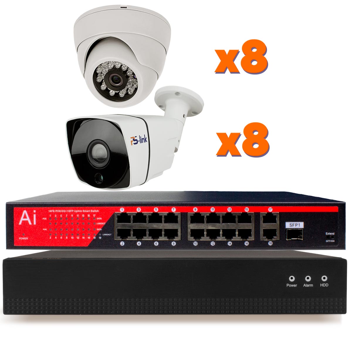Готовый комплект IP видеонаблюдения на 16 камер 2Мп Ps-Link KIT-B216IP-POE, Белый, KIT-B216IP-POE
Готовый комплект IP видеонаблюдения на 16 камер 2Мп Ps-Link KIT-B216IP-POE, Белый, KIT-B216IP-POE