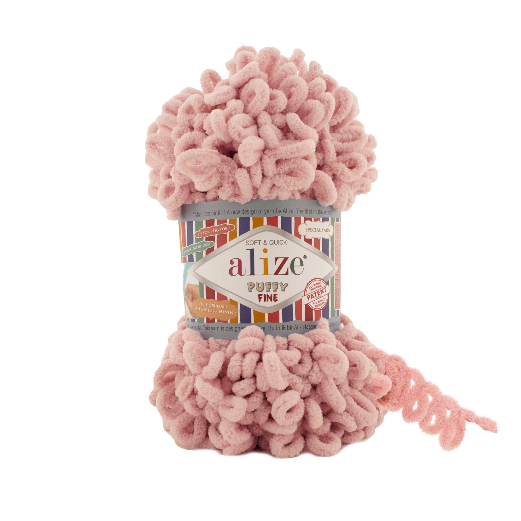 Пряжа Alize Puffy Fine 100% микрополиэстер 14м/100гр 340 Св, 5 мотков, Розовый, Puffy Fine NL01
Пряжа Alize Puffy Fine 100% микрополиэстер 14м/100гр 340 Св, 5 мотков, Розовый, Puffy Fine NL01