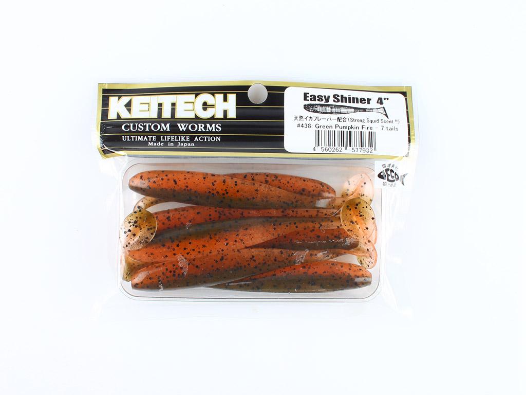 Силикон Keitech Easy Shiner 4 inch 10см 5,3гр (7шт/уп) # 438 Green Pumpkin Fire, Зеленый, 00-00030394
Силикон Keitech Easy Shiner 4 inch 10см 5,3гр (7шт/уп) # 438 Green Pumpkin Fire, Зеленый, 00-00030394