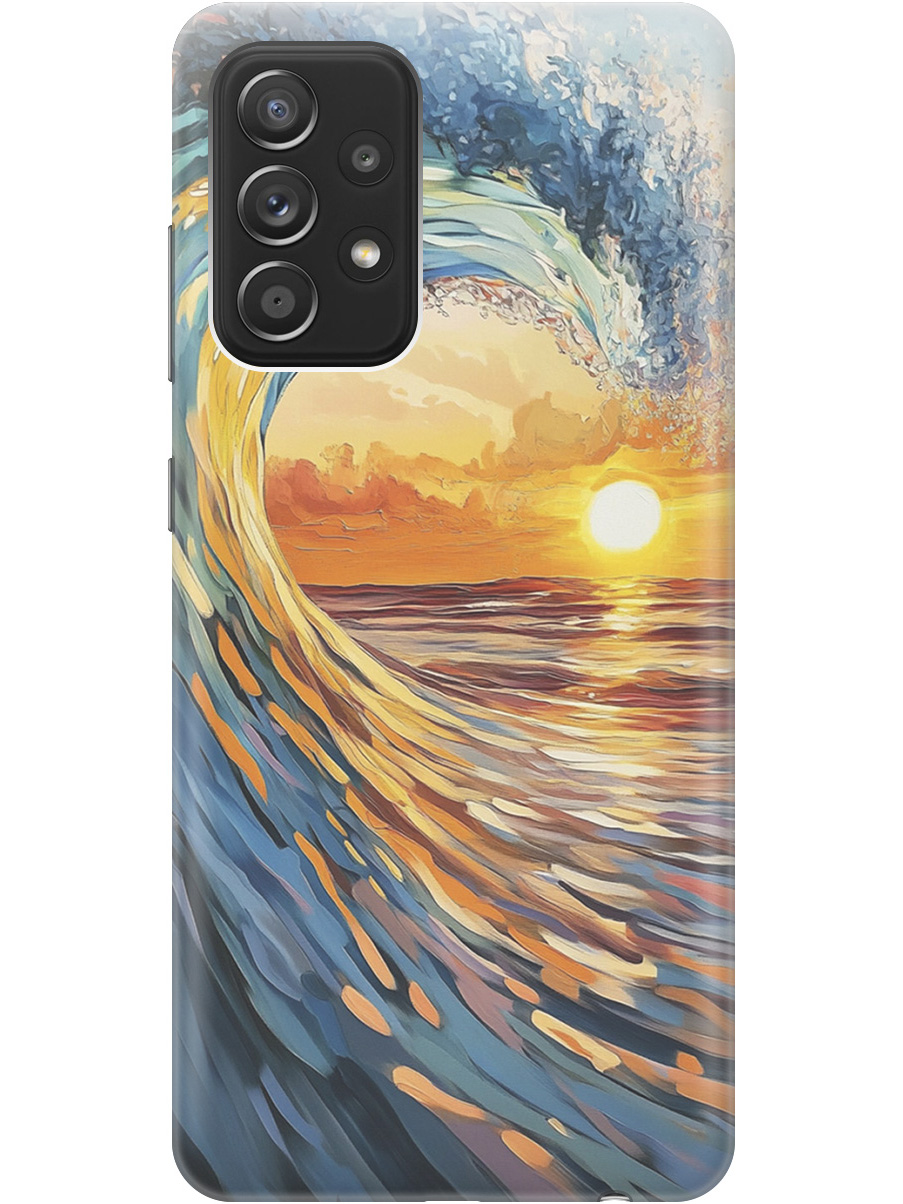 Силиконовый чехол на Samsung Galaxy A52 с принтом "Волна и закат", Прозрачный;желтый;синий, 724990141
Силиконовый чехол на Samsung Galaxy A52 с принтом "Волна и закат", Прозрачный;желтый;синий, 724990141