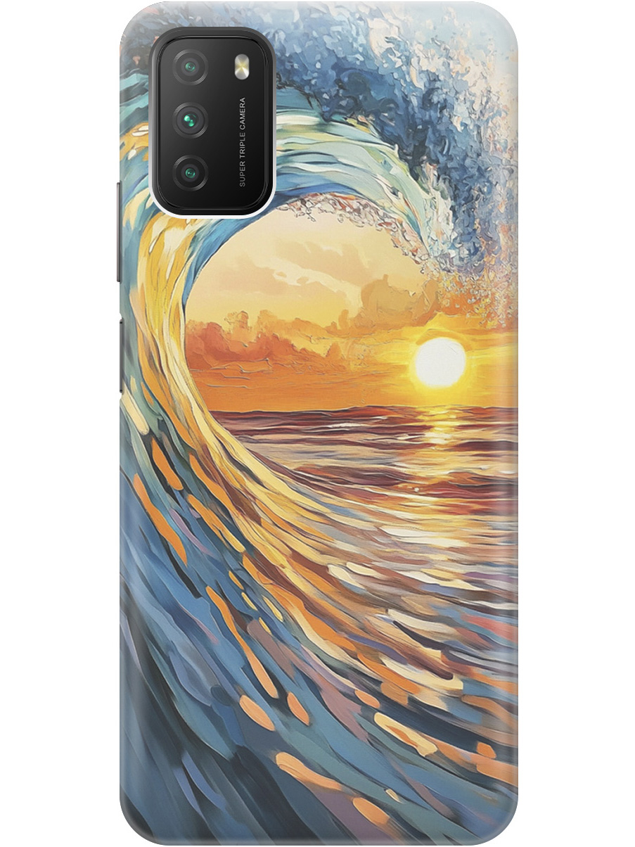 Силиконовый чехол на Xiaomi Redmi 9T, Poco M3 с принтом "Волна и закат", Прозрачный;желтый;синий, 724142741
Силиконовый чехол на Xiaomi Redmi 9T, Poco M3 с принтом "Волна и закат", Прозрачный;желтый;синий, 724142741