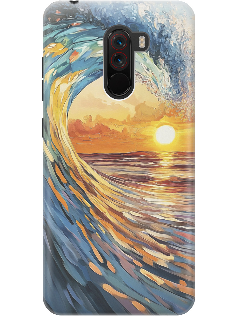 Силиконовый чехол на Xiaomi Pocophone F1 с принтом "Волна и закат", Прозрачный;желтый;синий, 719373341
Силиконовый чехол на Xiaomi Pocophone F1 с принтом "Волна и закат", Прозрачный;желтый;синий, 719373341