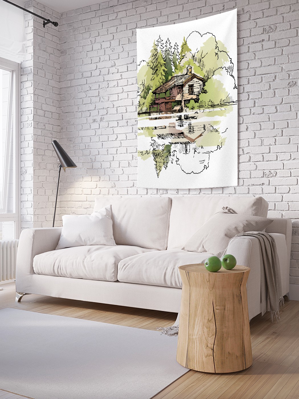 Вертикальное фотопанно на стену JoyArty Отражение домика на берегу 150x200 см, Отражение домика на берегу
Вертикальное фотопанно на стену JoyArty Отражение домика на берегу 150x200 см, Отражение домика на берегу