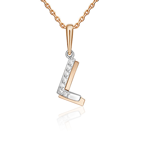 Кулон из красного золота/белого золота PLATINA jewelry 03-3419-L-401-1111, фианит, 03-3419-L-401-1111
Кулон из красного золота/белого золота PLATINA jewelry 03-3419-L-401-1111, фианит, 03-3419-L-401-1111