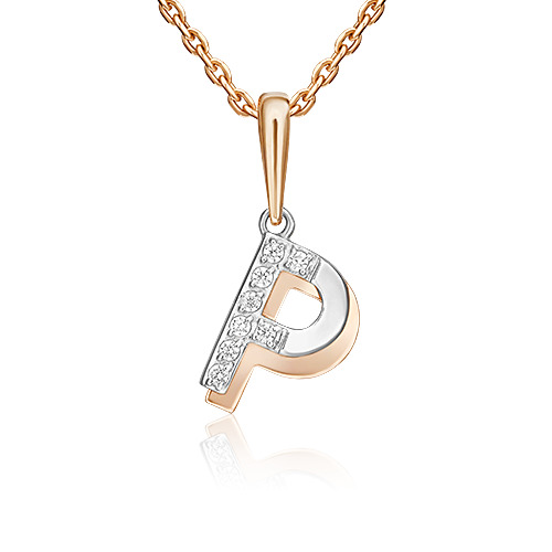Кулон из красного золота/белого золота PLATINA jewelry 03-3418-Р-401-1111, фианит, 03-3418-Р-401-1111
Кулон из красного золота/белого золота PLATINA jewelry 03-3418-Р-401-1111, фианит, 03-3418-Р-401-1111