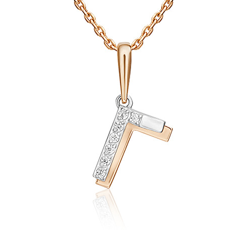 Кулон из красного золота/белого золота PLATINA jewelry 03-3418-Г-401-1111, фианит, 03-3418-Г-401-1111
Кулон из красного золота/белого золота PLATINA jewelry 03-3418-Г-401-1111, фианит, 03-3418-Г-401-1111