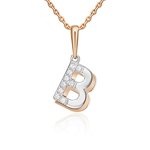 Кулон из красного золота/белого золота PLATINA jewelry 03-3418-В-401-1111, фианит, 03-3418-В-401-1111
Кулон из красного золота/белого золота PLATINA jewelry 03-3418-В-401-1111, фианит, 03-3418-В-401-1111