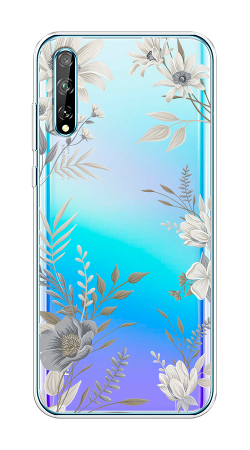 Чехол на Huawei Y8p/P Smart S "Цветы сепия", Серый;прозрачный;зеленый;белый, 6103450-1
Чехол на Huawei Y8p/P Smart S "Цветы сепия", Серый;прозрачный;зеленый;белый, 6103450-1