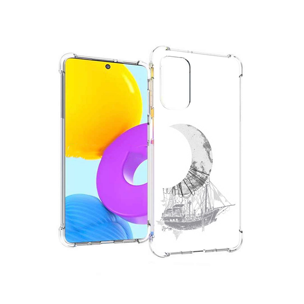 Чехол MyPads Tocco для Samsung Galaxy M52 5G черно белый корабль полумесяц, Прозрачный, Tocco
Чехол MyPads Tocco для Samsung Galaxy M52 5G черно белый корабль полумесяц, Прозрачный, Tocco